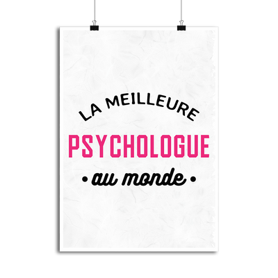 Affiche la meilleure psychologue au monde