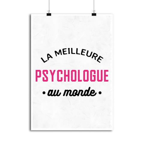 Affiche la meilleure psychologue au monde