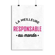 Affiche la meilleure responsable au monde