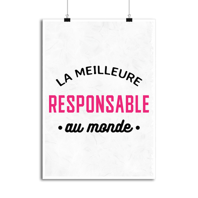 Affiche la meilleure responsable au monde