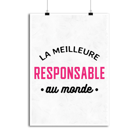 Affiche la meilleure responsable au monde