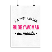 Affiche la meilleure rugbywoman au monde