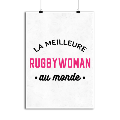 Affiche la meilleure rugbywoman au monde