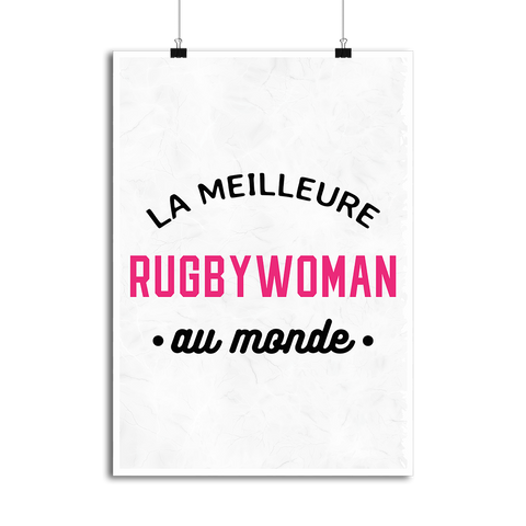 Affiche la meilleure rugbywoman au monde
