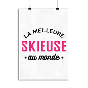 Affiche la meilleure skieuse au monde