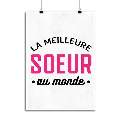 Affiche la meilleure soeur au monde