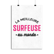 Affiche la meilleure surfeuse au monde