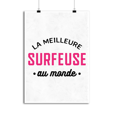 Affiche la meilleure surfeuse au monde