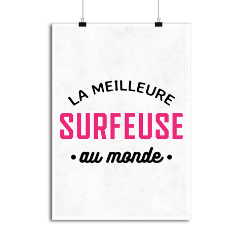 Affiche la meilleure surfeuse au monde