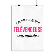 Affiche la meilleure télévendeuse au monde