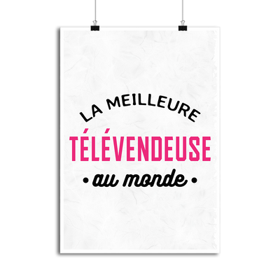 Affiche la meilleure télévendeuse au monde
