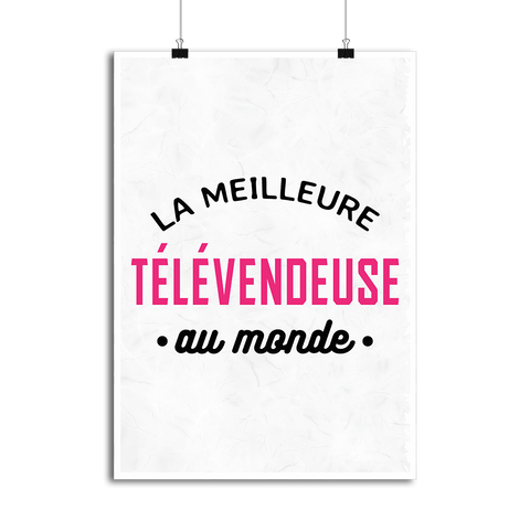 Affiche la meilleure télévendeuse au monde