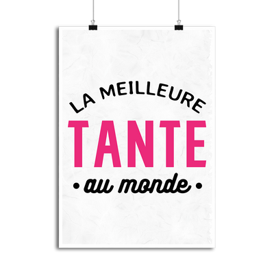 Affiche la meilleure tante au monde