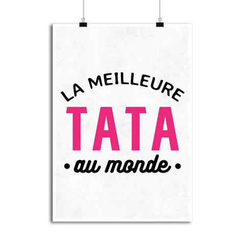 Affiche la meilleure tata au monde