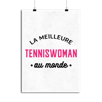 Affiche la meilleure tenniswoman au monde