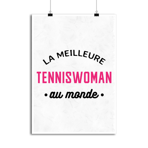 Affiche la meilleure tenniswoman au monde