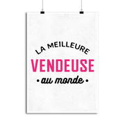 Affiche la meilleure vendeuse au monde