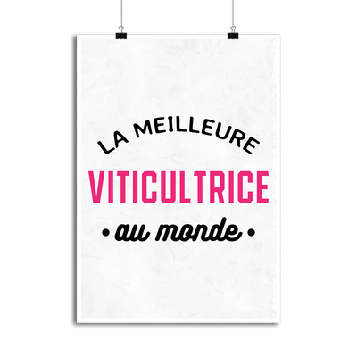 Affiche la meilleure viticultrice au monde