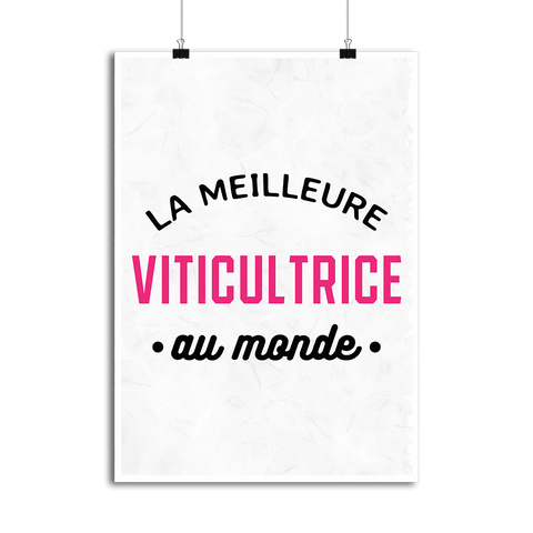 Affiche la meilleure viticultrice au monde