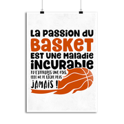 Affiche la passion du basket