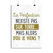 Affiche la perfection n'existe pas
