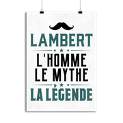 Affiche lambert l'homme le mythe la légende