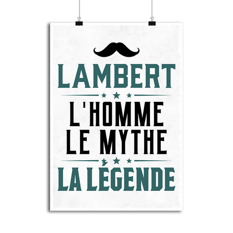Affiche lambert l'homme le mythe la légende