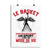 Affiche le basket un mode de vie