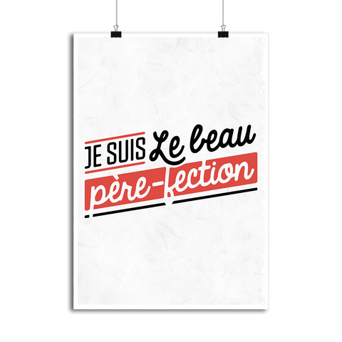 Affiche le beau père-fection