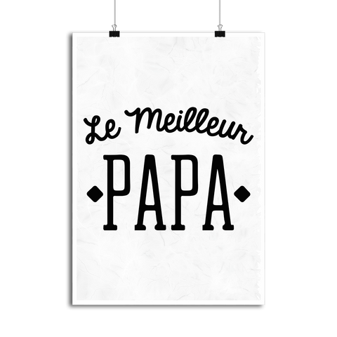 Affiche le meilleur papa