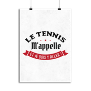 Affiche le tennis m'appelle