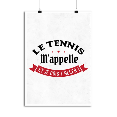 Affiche le tennis m'appelle