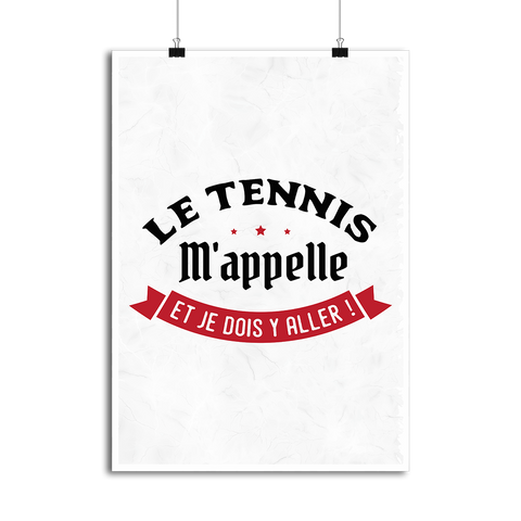 Affiche le tennis m'appelle