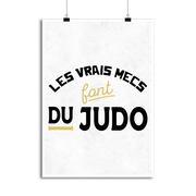 Affiche les mecs font du judo