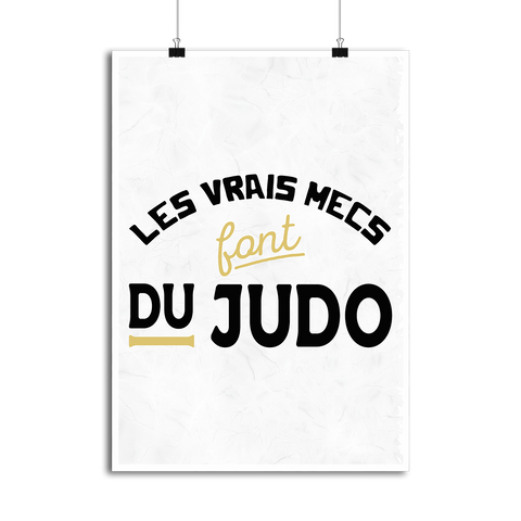 Affiche les mecs font du judo