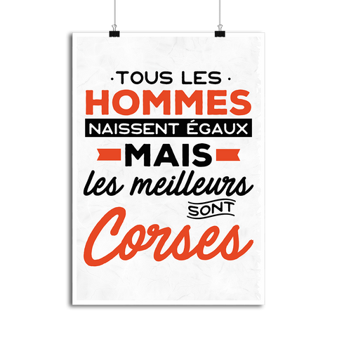 Affiche les meilleurs sont corses