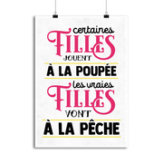Affiche les vraies vont à la pêche
