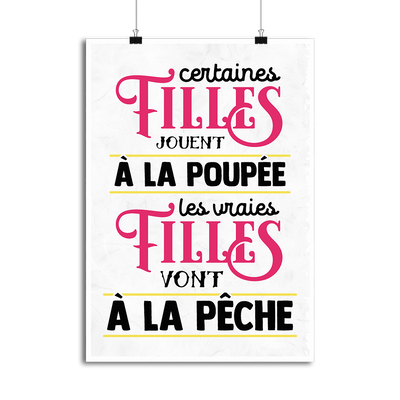 Affiche les vraies vont à la pêche