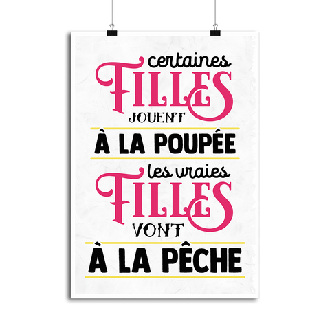 Affiche les vraies vont à la pêche