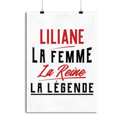 Affiche liliane la femme la reine la légende
