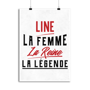 Affiche line la femme la reine la légende