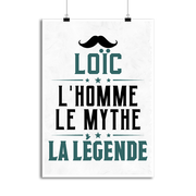 Affiche loïc l'homme le mythe la légende