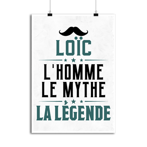 Affiche loïc l'homme le mythe la légende