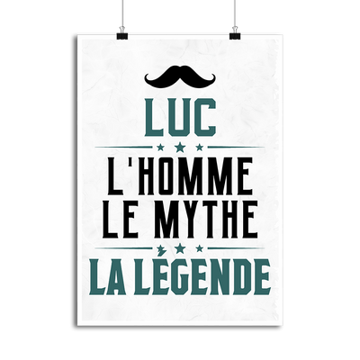 Affiche luc l'homme le mythe la légende
