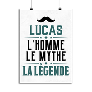 Affiche lucas l'homme le mythe la légende