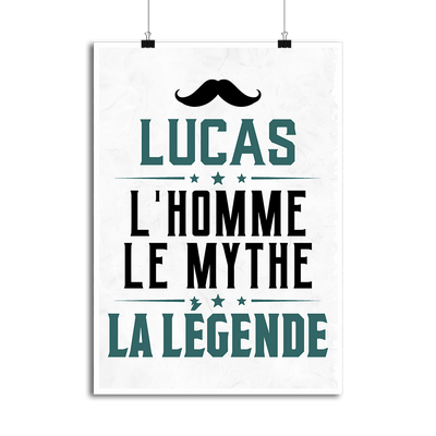 Affiche lucas l'homme le mythe la légende