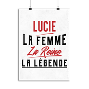 Affiche lucie la femme la reine la légende