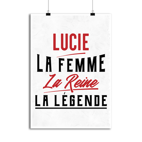 Affiche lucie la femme la reine la légende