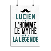 Affiche lucien l'homme le mythe la légende
