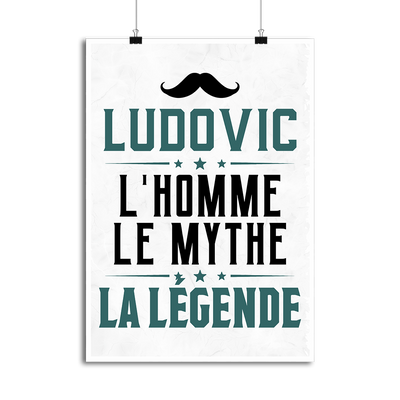 Affiche ludovic l'homme le mythe la légende
